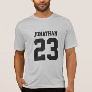 Custom Name Number Mens Sport Jersey T-Shirt