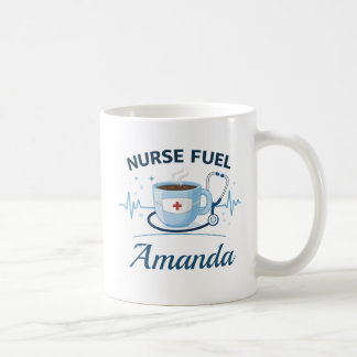 Custom Name Nurse Fuel Coffee Mug Gift