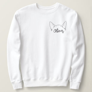 Custom Name Ocicat Cat Mom Sweatshirt
