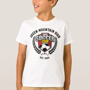 Custom Name of School or Organization Soccer Club T-Shirt