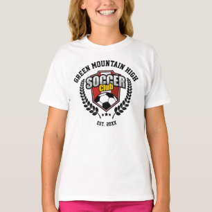 Custom Name of School or Organization Soccer Club T-Shirt