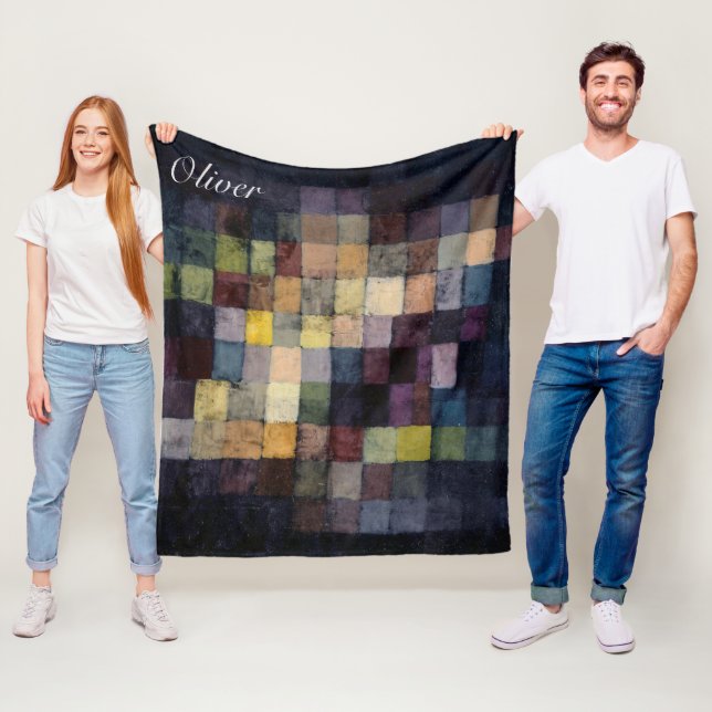 Custom Name Old sound painting by Paul Klee Fleece Blanket (In Situ)