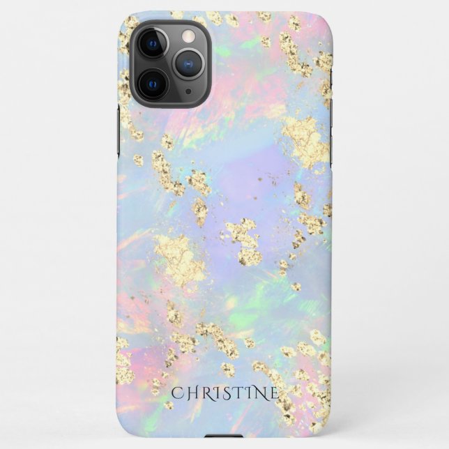 custom name opal inspired design iPhone case (Back)