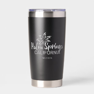 Custom Name Palm Springs California Insulated Tumbler