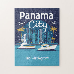 Custom Name Panama City Jigsaw Puzzle