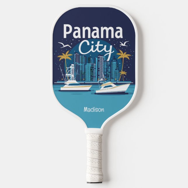 Custom Name Panama City Pickleball Paddle (Front)