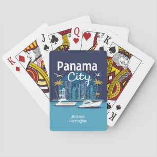 Custom Name Panama City Playing Cards