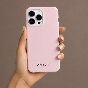 Custom Name Pastel Pink iPhone Case 