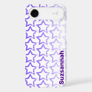 Custom Name Pastel Purple Star Pattern