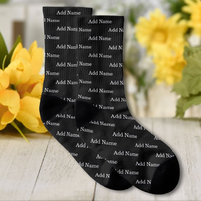 Custom Name Pattern Personalized Socks (Creator Uploaded)