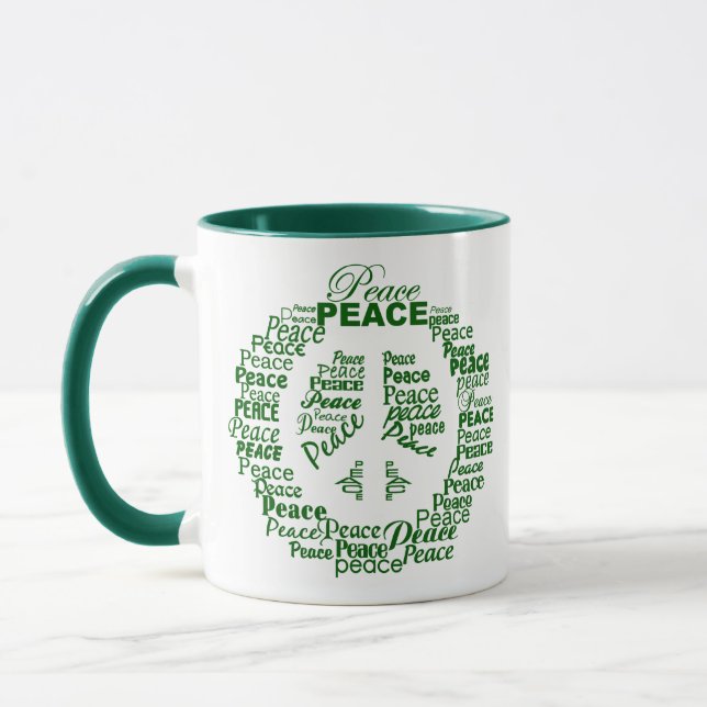 Custom name Peace mugs (Left)
