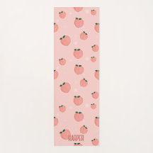 Custom Name Peach Fruit Pattern