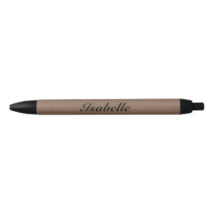 Custom Name Pen in Burlap