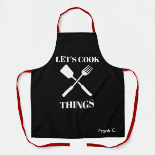 Custom Name Personal Chef Apron - Lets Cook Things