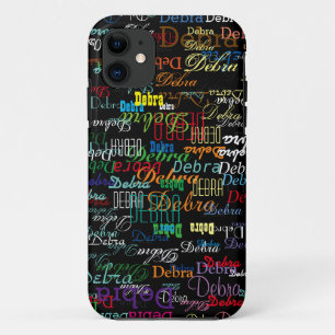 custom name . personalized BLACK iPhone 11 Case