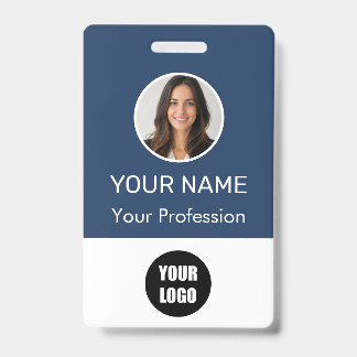 Custom Name Personalized Employee Company Logo Badge