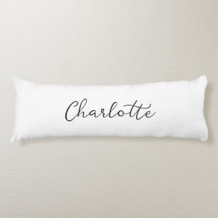 Custom Name Personalized Full Size Comfort White Body Pillow