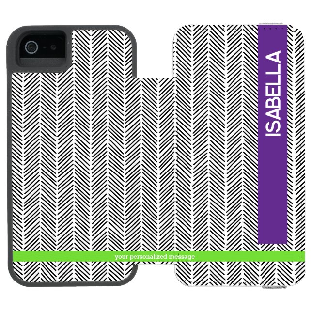 Custom Name | Personalized  Incipio iPhone Wallet Case (Folio Open)