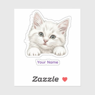 Custom Name Personalized Kitten Art Gift
