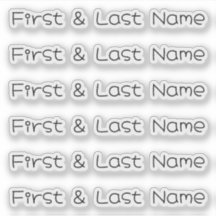 CUSTOM NAME — Personalized Labels Sticker Pack
