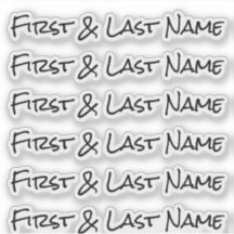 CUSTOM NAME — Personalized Labels Sticker Pack