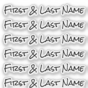 CUSTOM NAME — Personalized Labels Sticker Pack