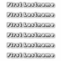 CUSTOM NAME — Personalized Labels Sticker Pack