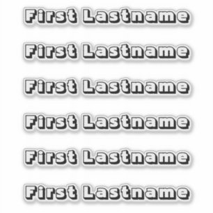 CUSTOM NAME — Personalized Labels Sticker Pack