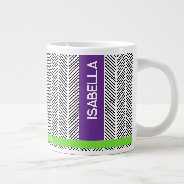 Custom Name | Personalized  Large Coffee Mug (Right)