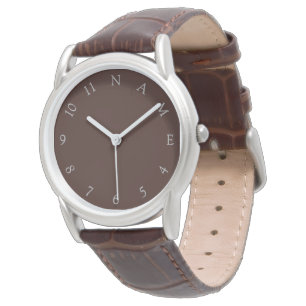Custom Name Personalized Mens Classic Wrist Watch