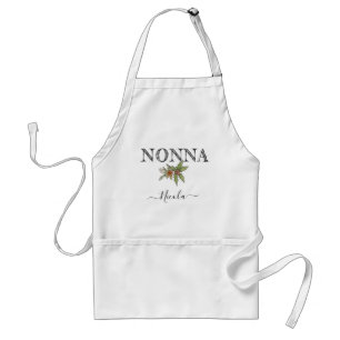 Custom Name Personalized Nonna Apron With Pockets