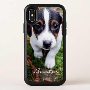 Custom Name Personalized Pet Dog Cat Photo OtterBox Symmetry iPhone XS Case