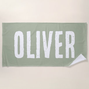 Custom Name Personalized Pool Birthday Vacation Beach Towel