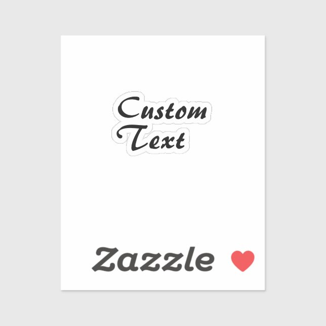 Custom Name Personalized Text   (Sheet)