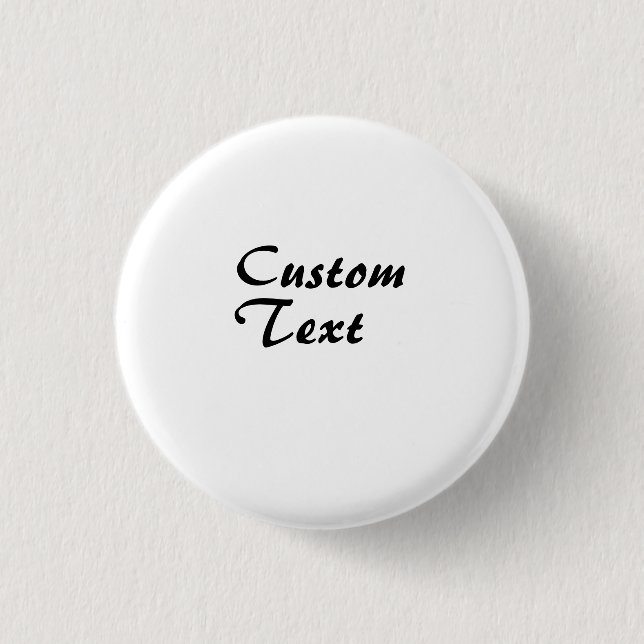 Custom Name Personalized Text   1 Inch Round Button (Front)