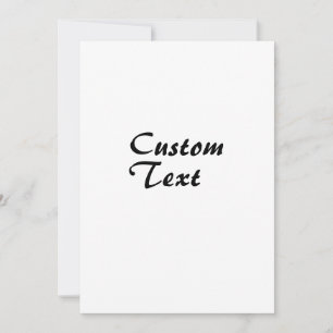 Custom Name Personalized Text Invitation