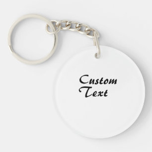 Custom Name Personalized Text Keychain