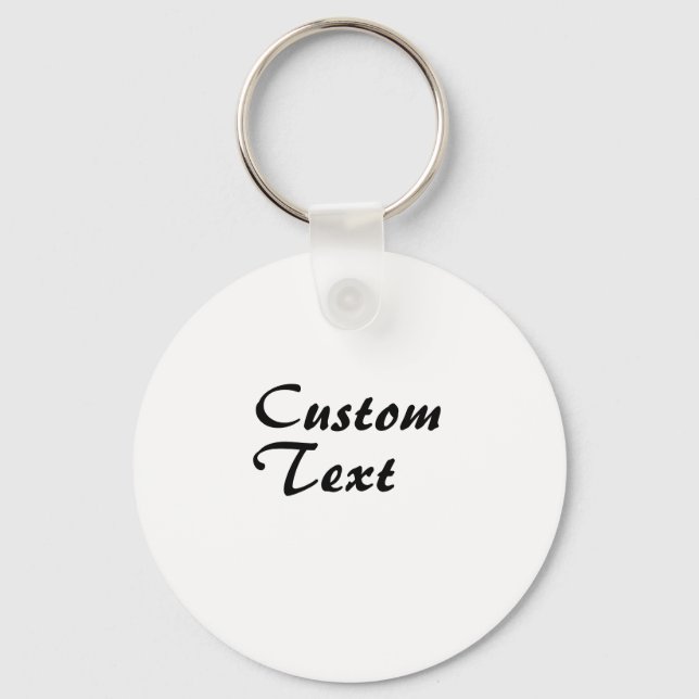 Custom Name Personalized Text  Keychain (Front)