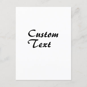 Custom Name Personalized Text Postcard