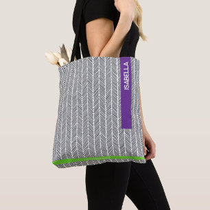 Custom Name   Personalized  Tote Bag