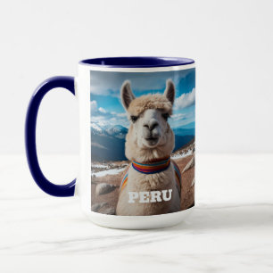 Custom Name Peru Llama Mug