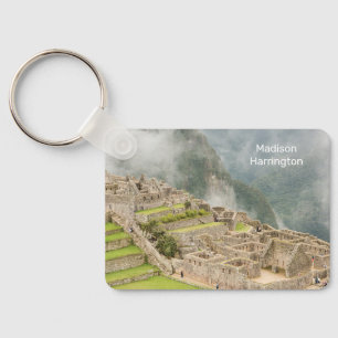 Custom Name Peru Machu Picchu Keychain