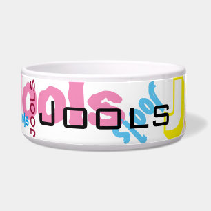 Custom name pet food bowl