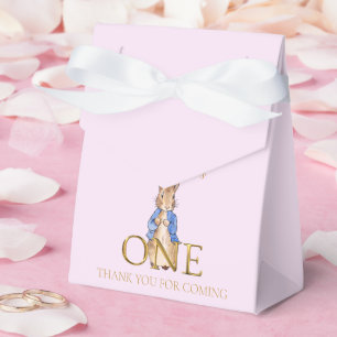 Custom Name Peter 1st Birthday Thank you  Favor Box