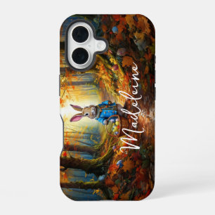 Custom Name Peter Easter Bunny with Easter Eggs  iPhone 16 Case