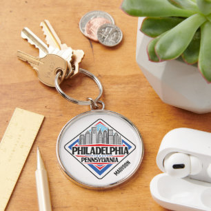 Custom Name Philadelphia Pennsylvania Keychain