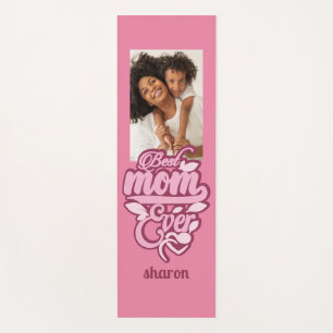 Custom Name & Photo "Best Mom Ever" Yoga Mat