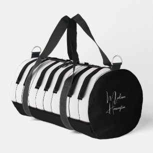 Custom Name Piano Keys Duffle Bag