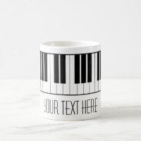 Custom Name Piano Keys Keyboard Teacher Student