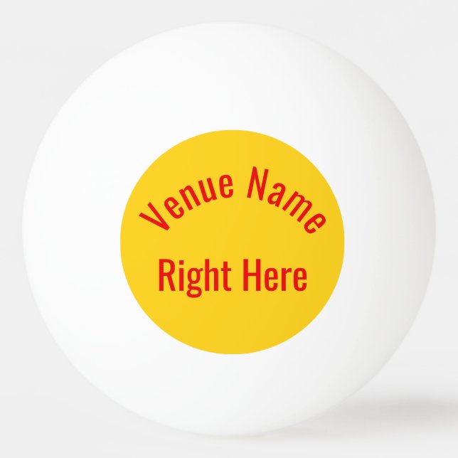 Custom Name Ping Pong Ball (Front)